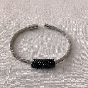 Mesh Silver Tone Bracelet